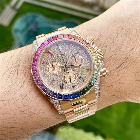 rolex rainbow fake|rolex daytona rainbow 2022 price.